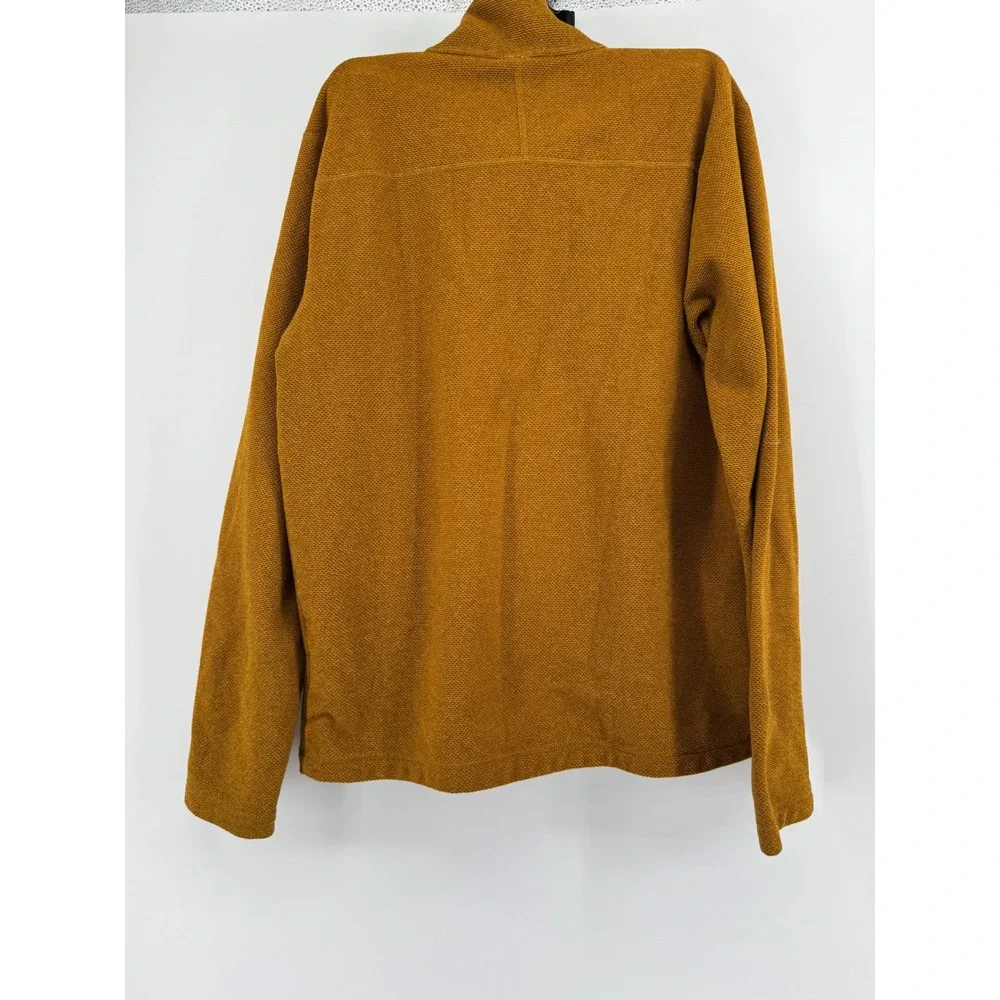 The North Face Mens Gordon Lyons 1/4 Zip Fleece Pullover Mustard Yellow Medium